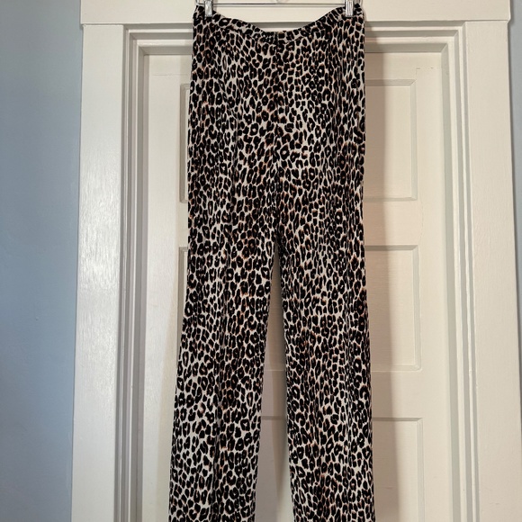 Reformation Cheetah High Waisted Wide Viscose Pant - 6 - Picture 5 of 6